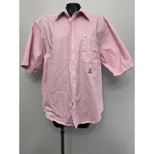 McIntosh & Seymour Striped Shirt Men's L World Soccer‎ Rugby Pocket Collared S/S